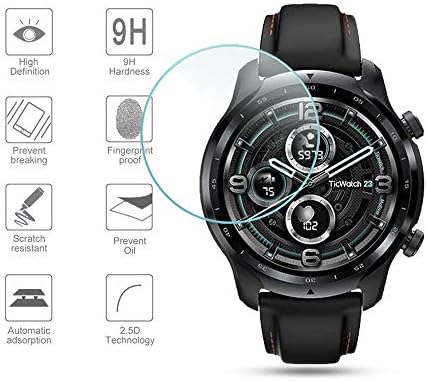 Suoman 3-Paket za Ticwatch Pro 3 / TicWatch Pro 3 Ultra GPS zaštitnik ekrana kaljeno staklo, 2.5 D 9h tvrdoća Zaštita ekrana za Ticwatch Pro 3 / TicWatch Pro 3 Ultra GPS Smartwatch