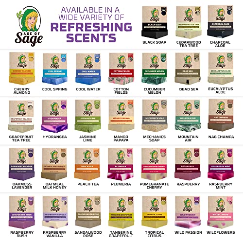 Age of Sage prirodni sapun Poklon Set za muškarce i žene-veganska kupka ručno rađeni hladni