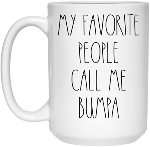 Bumpa - Moji omiljeni ljudi me zovu Bumpa šolja za kafu, Bumpa Rae Dunn Inspired, Rae Dunn Style, rođendan-sretan Božić-Dan očeva, Bumpa šolja za kafu 11oz