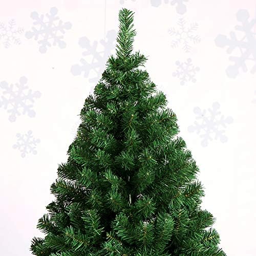 6,8ft vrhunsko zgloborno veštačko stablo, ekološka xmas borove boje zeleni dekor sa jednostavnim montažom,