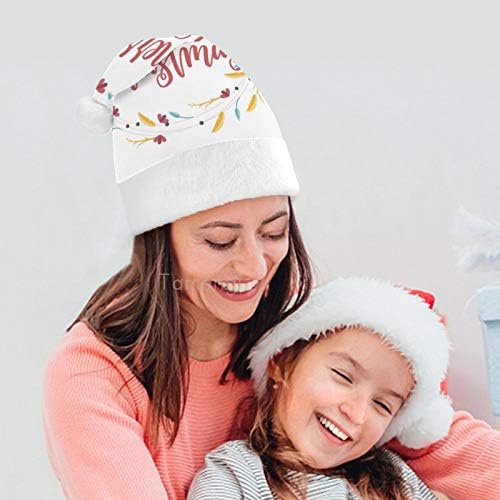 Božić Santa šešir, Sretan Božić Božić Holiday šešir za odrasle, Unisex Comfort Božić kape za Novu godinu svečani kostim Holiday Party događaj