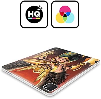 Dizajn glave službeno licencirane lige pravde DC stripovi Savage Hawkman Comic Art Soft Gel Case kompatibilan sa Apple iPad Pro 11 2020/2021 / 2022