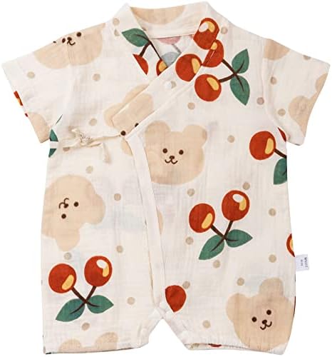 Biniduckling Baby Kimono japanska odjeća muslin ogrtač novorođen-24 mjeseci