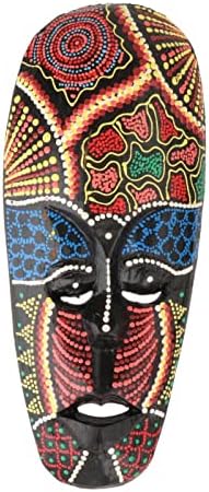 Magidealne afričke zidne maske afričke totemske maske zanat afrički stil, 10,5x25cm