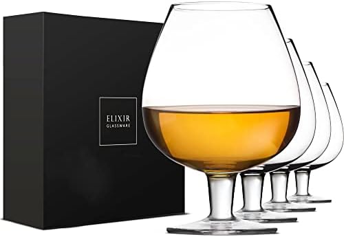 Crystal Whisky naočare Set 4-18 Oz Cognac naočare u poklon kutiji - za Scotch koktel Rum konjak Vodka Liquor-jedinstveni