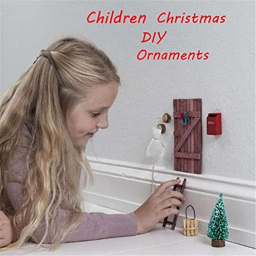 Felts zidni Božić za djecu Xmas stablo sa ukrasima Pokloni DIY Vrata za kućne sijalice Božićni ukrasi