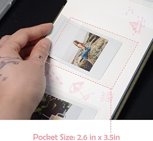 Hej blanks 3 inčni veganski kožni tvrdi mini foto Album sa prostorom za pisanje 52 džepovi kompatibilni sa Fujifilm Instax Mini 11 9 8 7s 90 70, vjenčani Mini foto Album