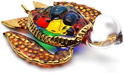 Ručna puhana staklena figurica morske kornjače ručno rađene minijaturne životinjske umjetnosti