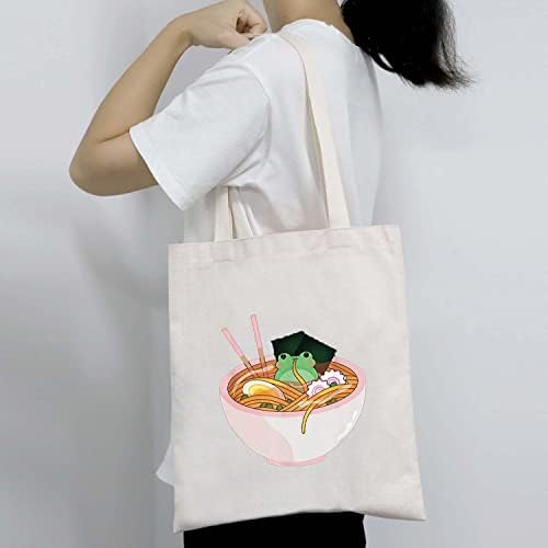 BDPWSS žaba torba Crazy Frog Lady torba preko ramena Frog Lover pokloni za Funny frog Gifts torba