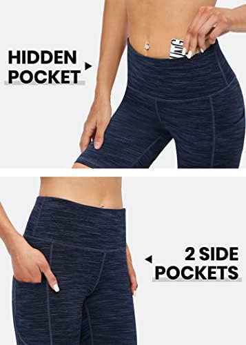 Iuga biciklističke kratke hlače žene 6 Hlače za vježbanje Žene sa džepovima Visoki struk joga trčanje teretane Spandex kompresijske kratke hlače