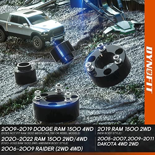 3 prednji i 2 setovi za izravnavanje za dizanje za izdge Ram 1500 4x4 4WD zavojnice, dinofit prikupljanje
