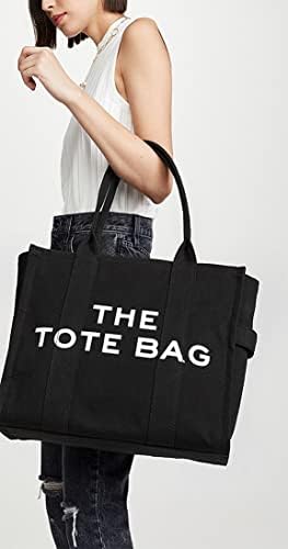 TOSOENPHY torba - Crna Platnena torba za žene sa patentnim zatvaračem i podesivom naramenicom