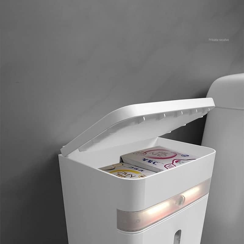 ZCMEB Wall Woll Holder za papir sa pametnim senzorom LED rasvjetom velikih kapaciteta kutija za odlaganje tkiva