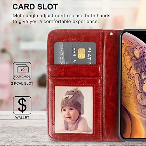SHENCANG BLUE džepni slučaj pogodan za iPhone X / XS Snake Cobra Art-45 Novčani i ID nosač kartica Novčanik