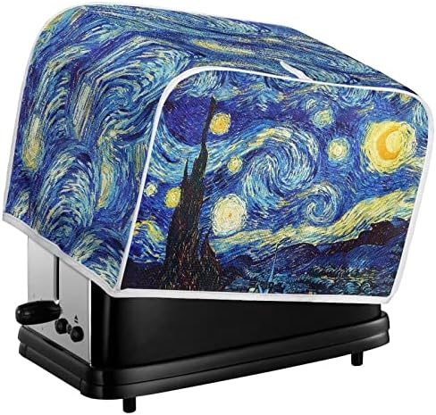 Zfrxign van Gogh zvjezdani noćni toster toster 4 kriška mali aparat pokriva toster torba za prašinu s gornjom ručkom slatka toster pećnica