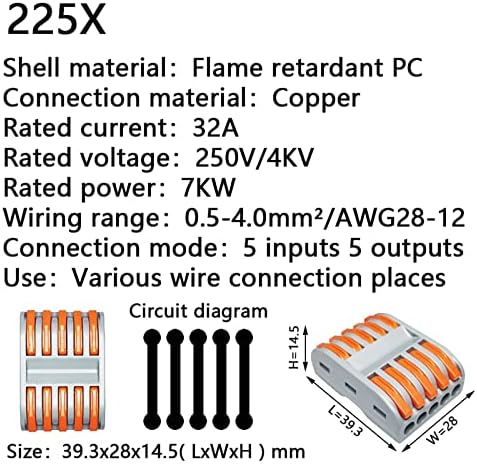 SHUBIAO žičani konektor 222x 212 univerzalni kompaktni priključak ožičenja rasvjeta Push-in provodnik terminalni blok Mini brzi konektor kabla