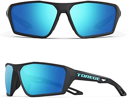 Torege Polarizirani sportovi sunčane naočale za muškarce Žene Pucanje Biciklizam Vožnja golf Ribolov sunčane naočale Izdržljivi objektiv TR36