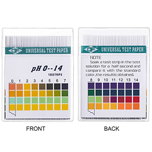 Plastične pH test trake, univerzalni pH 0-14, ispitni papir opsežni ispitni papir lakmus pH Test sa futrolom za skladištenje za testne kiseline alkalne pH razine tijela akvarijumi za njegu kože Voda za piće