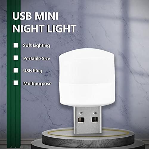 10kom USB noćno svjetlo, nadograđeno USB Plug-in LED noćno svjetlo za dječiju spavaću sobu kuhinja