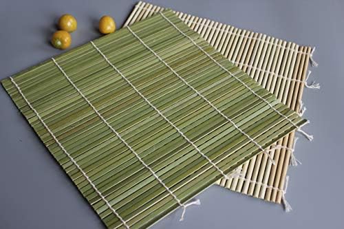LEQC 10pc set bambuo suši mat 9.5 x 9.5 Sushi valjak - Chef razreda bambusove suši valjci - premium kvalitetni