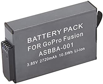 2pc ASBBA-001 baterija 2720mAh + dual tip C punjač za GOPRO ASBBA-001 baterije GoPro Fusion 360-stepen