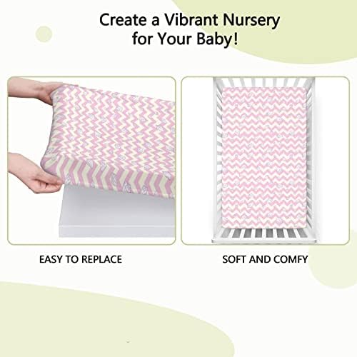 Pastel tematski izgrađeni mini listovi, prenosivi mini krevetići ultra mekani materijal-beba za dječake, 24 x38, baby ružičasta krema