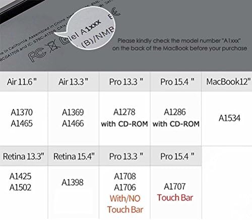 Naljepnice MacBook, maetek naljepnice za skidanje vinilnih naljepnica, ekološki prihvatljive vodootporne naljepnice za Apple Mac Pro 13 2017/ izdanje w / bez dodirne trake, žirafa