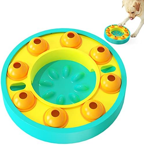 CENAVA pet slow Feeder Dog Bowl Anti-gušenje poslastica stimulativni rotirajući dozator pas Puzzle igračke za velike / male pse mačke, interaktivni dozator hrane za igru, plava