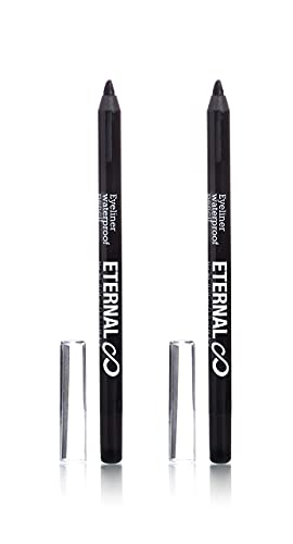 Vječna olovka za oči vodootporna olovka u boji s vitaminom E-Professional Easy Glide-on za cjelodnevni Smokey ili dramatični efekat, dugotrajan i bez mrlja olovka za oči