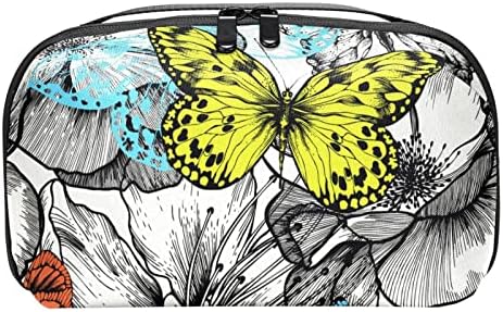 Elektronski Organizator žutog leptira i cvijeta, zaštitna torbica za nošenje otporna na udarce,