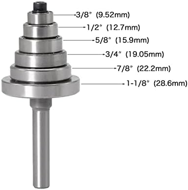Površinski glodalica 6/6, 35 mm T-Slot mlin 7 ugao ležaja sa ležajnim utorom za drvo mlin t-jezik