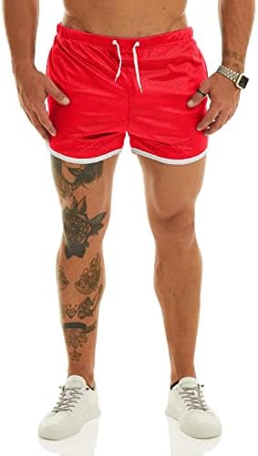 Ouber muške kratke hlače za Bodybuilding trening teretana trčanje uske hlače za podizanje s džepovima