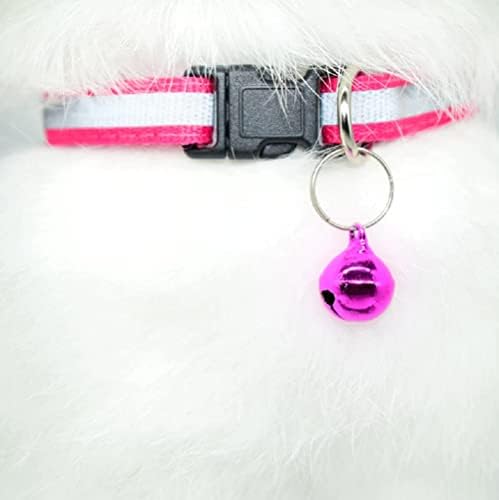 Personalizirano natplatu CAT ovratnik Bell ogrlica Sigurnosna reflektivna najlona Custom urezana ID ime Tag CAT ovratnik štene ovratnik za kućne ljubimce, svijetlo zeleno)