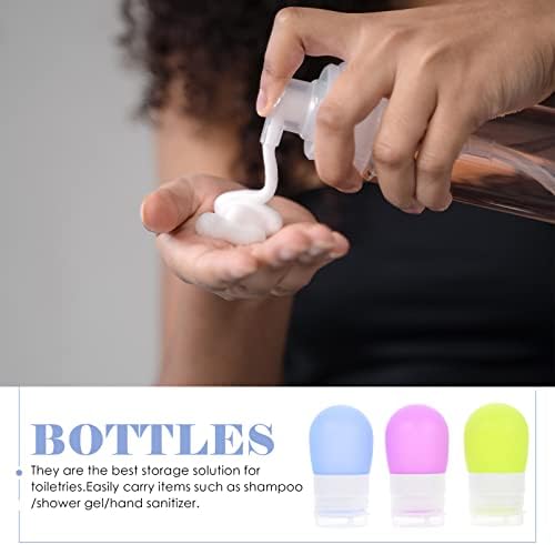 Doitool Travel Shampon boce 3pcs Silikonske šampone boce prijenosni toaletni viljuškari za putovanja sub