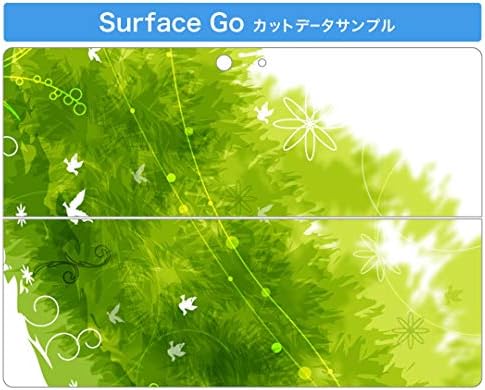 Igsticker naljepnica za Microsoft Površina Go / GO 2 Ultra tanke zaštitne naljepnice za zaštitu od 001847 Cvjetni brašno zeleno