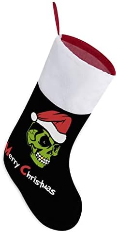 Santa Zombie Skull crvene božićne praznične čarape Početna Drayce za Xmas Tree Kamin Viseće čarape