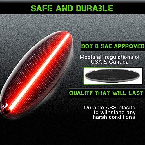 SLK-svjetla C5 crvena LED zadnja bočna svjetla za bokobrane bolja od OEM zamjene za Coupe Z06 Convertible
