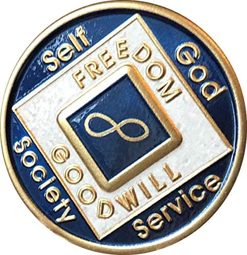 Infinity plava i bijela na medaljon zvanični Eternity narkotika anonimni čip