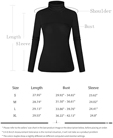 Bulotus ženski turtleneck s dugim rukavima rebrasti pleteni vrhovi tanki fit lagani džemper Termalni donji rublje