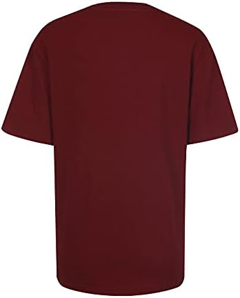 Odjeća Trendy kratki rukav pamuk grafički Holiday loose Loose Fit bluza Tee za žene bluza jesen