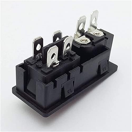 SHUBIAO preklopni prekidač 4 kom Prekidač za napajanje & amp; konektor za utičnicu, prekidač sa 3-Pinskim ili 4-Pinskim, Adapteri za montiranje na Panel