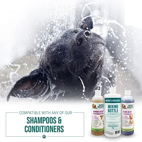 Specijaliteti prirode mešanje bočice i koncentrata za pseće šampone, lako čitljiva merenja bočica