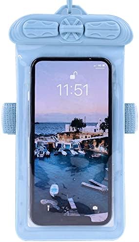 Vaxson futrola za telefon, kompatibilna sa Alcatel 1V vodootpornom torbicom suha torba [ ne folija za zaštitu ekrana ] plava