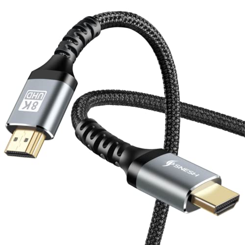Snesh 8K-60Hz, 6ft brza brzina 3D 2K / 144Hz HDMI kabel pozlaćena najlonska pletenica Kompatibilna