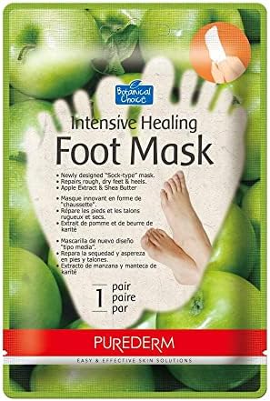 Purederm Intensive Healing Foot Mask Apple 6 parovi Sock tretman omekšava hrani stopala maska zaglađuje omekšava