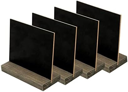 Operitacx 5kom Table Blackboard poruka Blackboard Izbrisiva tabla Mini Table Table Crni privjesak drvena bambus