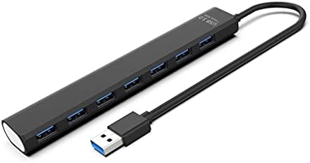 ZHYH USB 3.0 7-Port USB Hub High Speed 5Gbps 3.0 hub Splitter USB-Hub za Laptop i Desktop