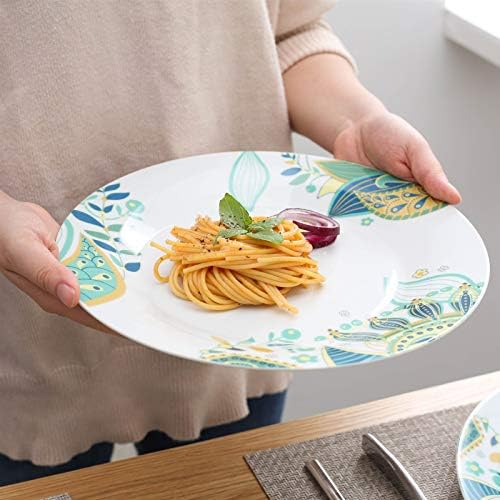 LKYBOA 32-dijelni Porculanski keramički Set za večeru sa tanjirom za večeru, desertnim tanjirom,