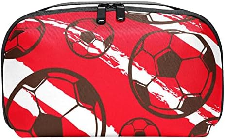 Vodootporne kozmetičke torbe, Crvena krema klasična karirana karirana putna kozmetička torbica, multifunkcionalne