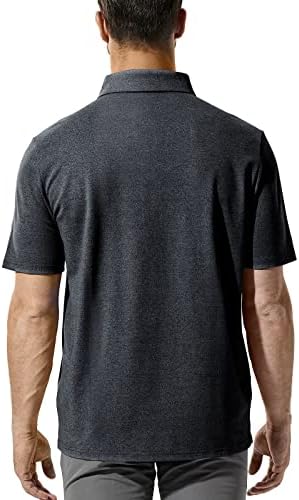 Mier muške polo košulje obične fit pamučne golf majice meke prozračne poslovne casual košare